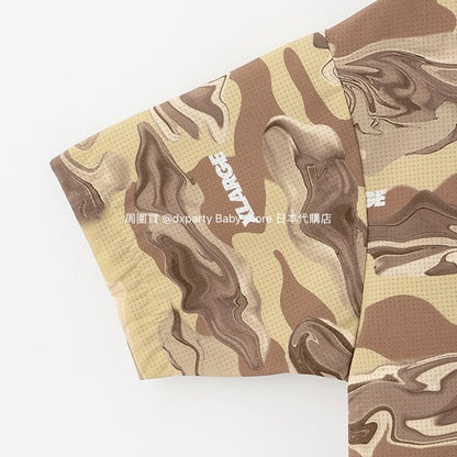 日本童裝 XLARGE KIDS 大理石紋迷彩襯衫 80-140cm 男童款 夏季 TOPS