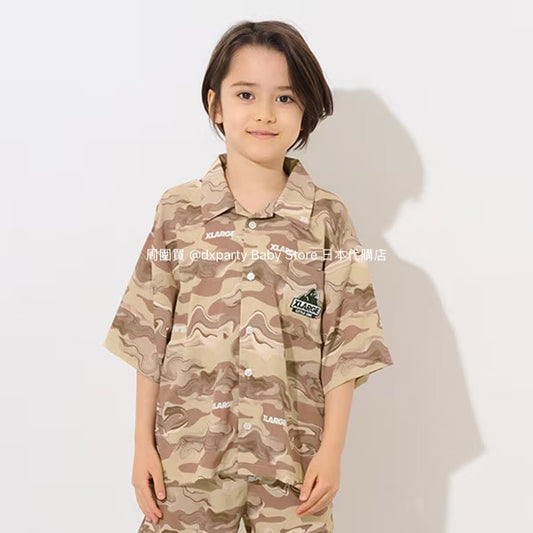 XLARGE KIDS Marble Camouflage Shirt (80-140cm) for Boys (Summer) 