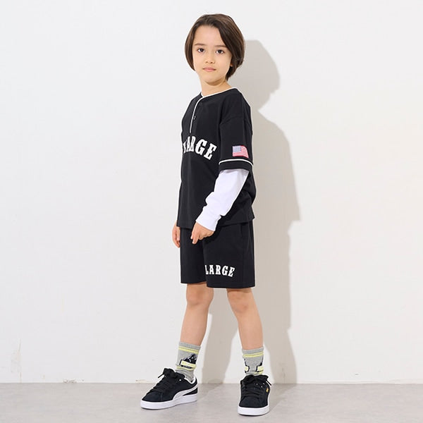 日本童裝 XLARGE KIDS 棒球風兩件套裝 80-140cm 男童款 春季 TOPS PANTS