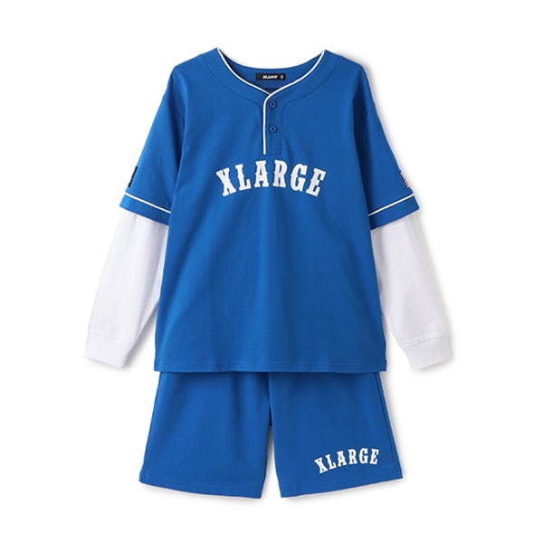 日本童裝 XLARGE KIDS 棒球風兩件套裝 80-140cm 男童款 春季 TOPS PANTS