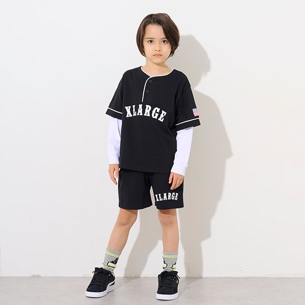 日本童裝 XLARGE KIDS 棒球風兩件套裝 80-140cm 男童款 春季 TOPS PANTS