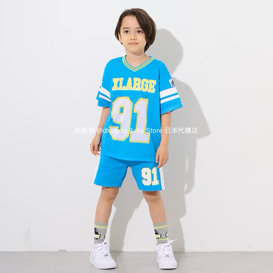 XLARGE KIDS Mesh Sports Two-Piece Suit (80-140cm) for Boys (Summer TOPS PANTS) 