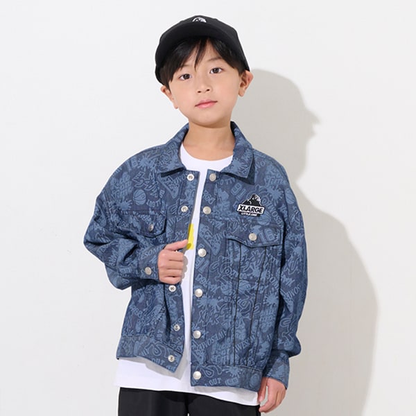 日本童裝 XLARGE KIDS 牛仔外套 80-140cm 男童款 春季 OUTERWEAR