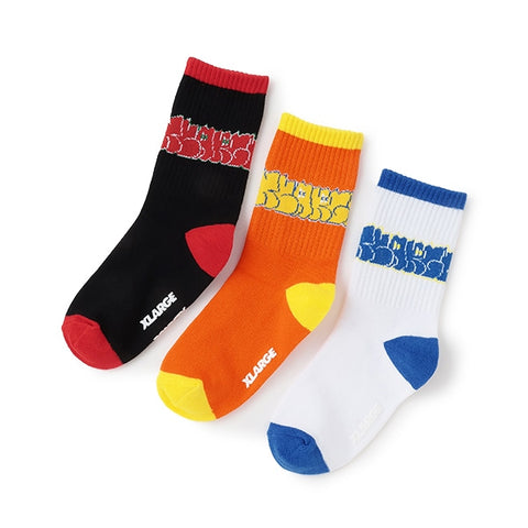 日本直送 XLARGE KIDS 襪一對 13-21cm 襪系列