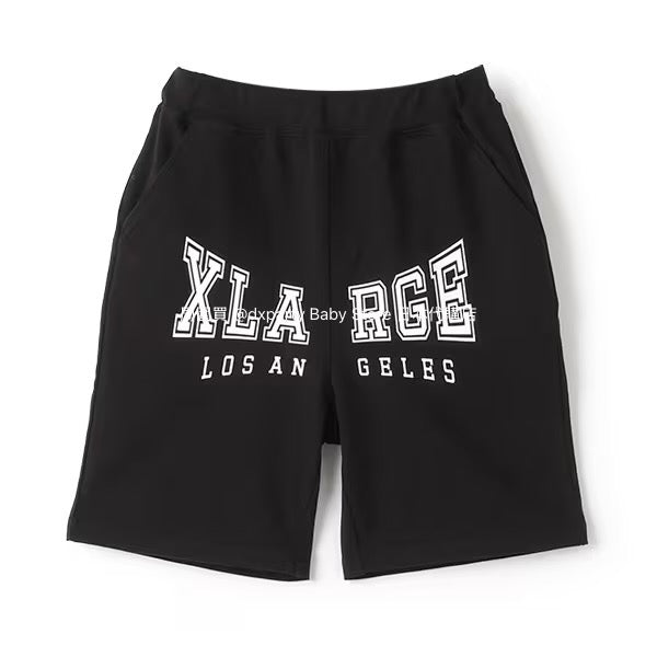 XLARGE KIDS Japanese children's clothing large logo print shorts 80-140cm boys' summer PANTS 