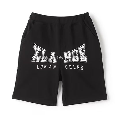 XLARGE KIDS Japanese children's clothing large logo print shorts 80-140cm boys' summer PANTS 