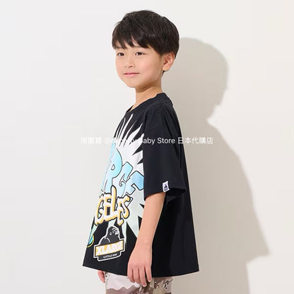 XLARGE KIDS Japanese children's clothing cool series artistic style logo top 80-140cm boys' summer TOPS 