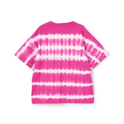 XLARGE KIDS Japanese children's clothing striped tie-dye logo top 90-140cm boys' summer TOPS 