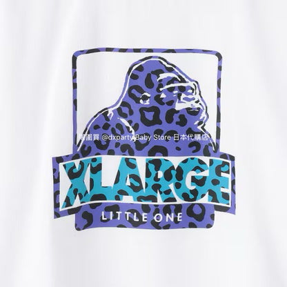 XLARGE KIDS Cool Collection Leopard Print Logo Tops (80-140cm) for Boys (Summer) 