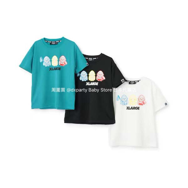XLARGE KIDS (Japanese children's clothing) cool-to-the-touch, quick-drying, color-changing logo short-sleeved top (80-140cm) for boys (Summer TOPS) 