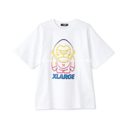 XLARGE KIDS Japanese children's clothing neon logo top 80-140cm boys' summer TOPS 