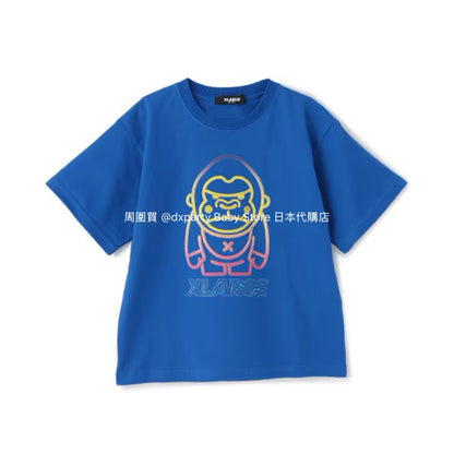 XLARGE KIDS Japanese children's clothing neon logo top 80-140cm boys' summer TOPS 