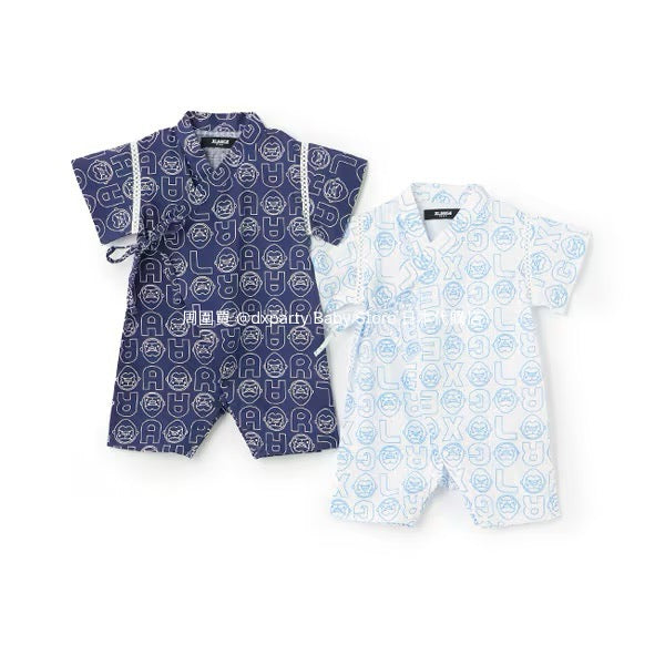 XLARGE KIDS Japanese Kids Clothing: Cool-to-the-Touch Jinbei Kimono (50-70cm) for Boys: Summer TOPS &amp; PANTS. Special Feature on Newborn Babies and Japanese Summer Festivals. 