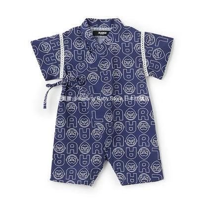 XLARGE KIDS Japanese Kids Clothing: Cool-to-the-Touch Jinbei Kimono (50-70cm) for Boys: Summer TOPS &amp; PANTS. Special Feature on Newborn Babies and Japanese Summer Festivals. 