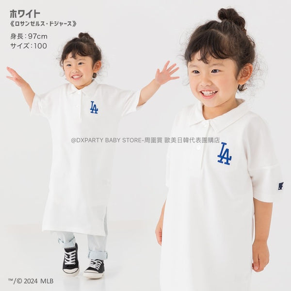 日本童裝 MLB polo連身裙 100-150cm 女童款 夏季 其他品牌童裝 DRESSES