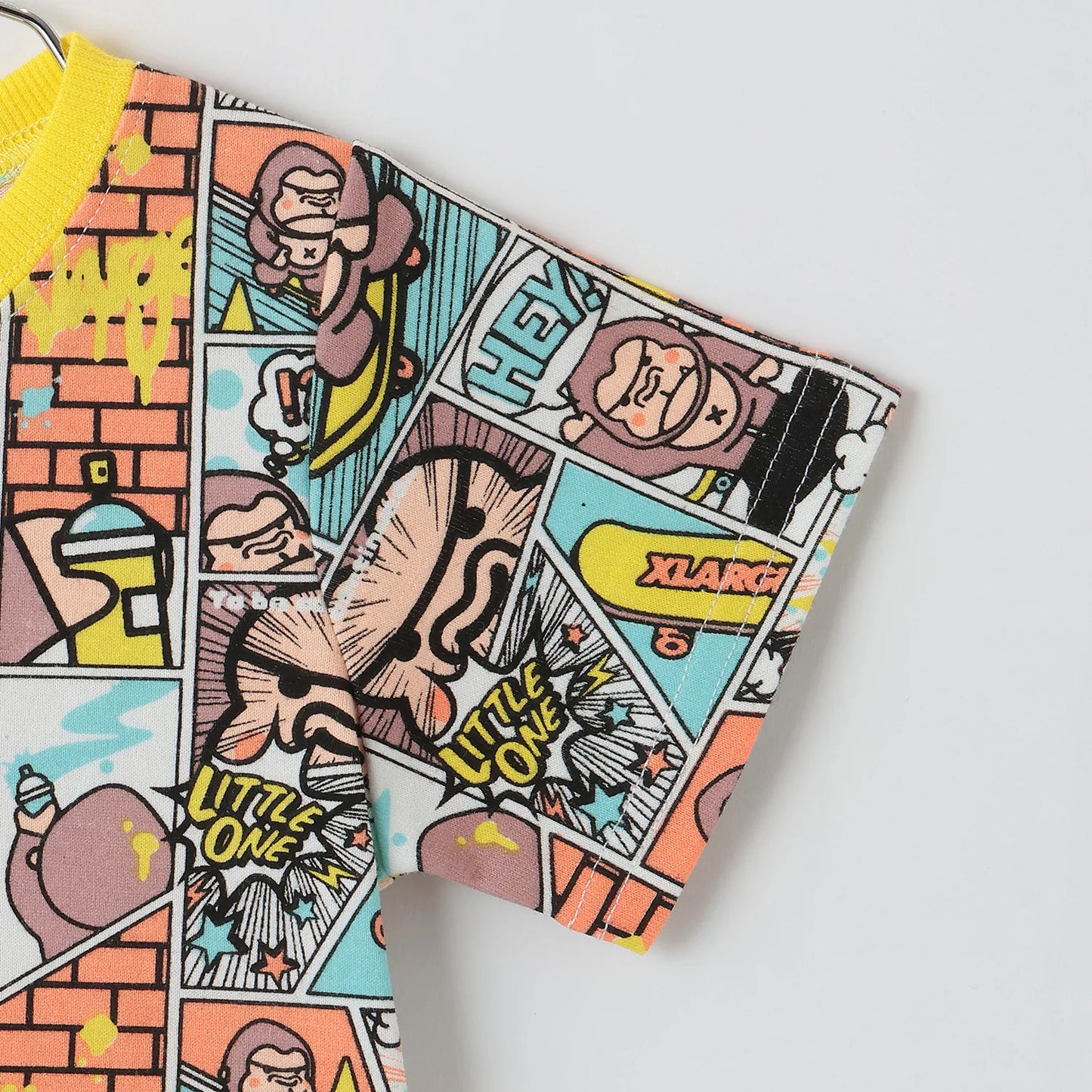 日本童裝 XLARGE KIDS 漫畫猩猩連衣 70-80cm 男童款 夏季 Jumpsuit