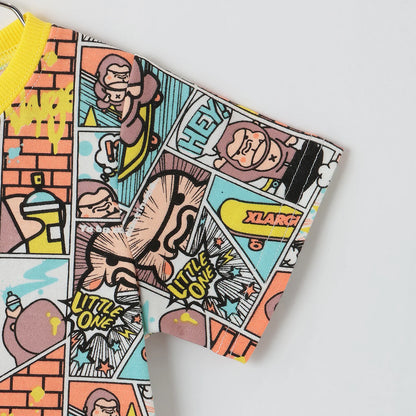 日本童裝 XLARGE KIDS 漫畫猩猩連衣 70-80cm 男童款 夏季 Jumpsuit