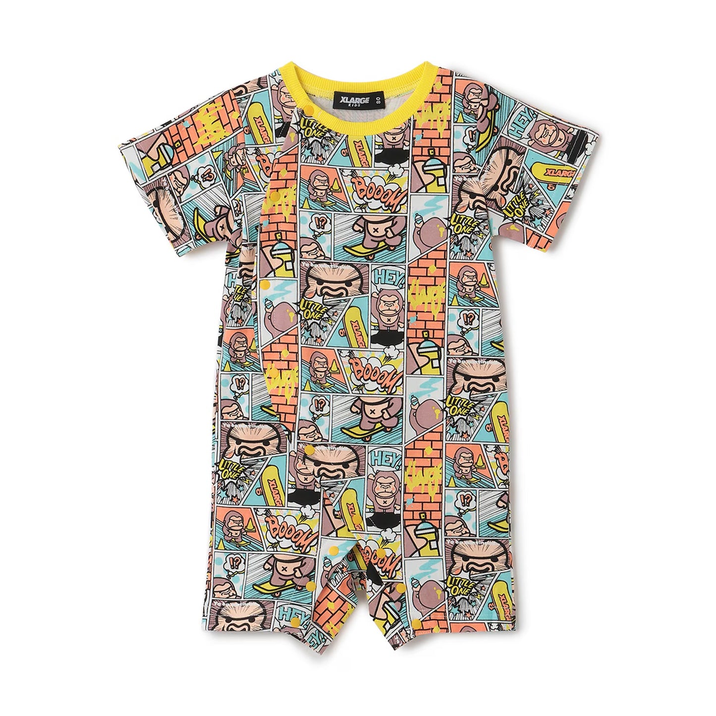 日本童裝 XLARGE KIDS 漫畫猩猩連衣 70-80cm 男童款 夏季 Jumpsuit