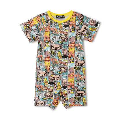 日本童裝 XLARGE KIDS 漫畫猩猩連衣 70-80cm 男童款 夏季 Jumpsuit