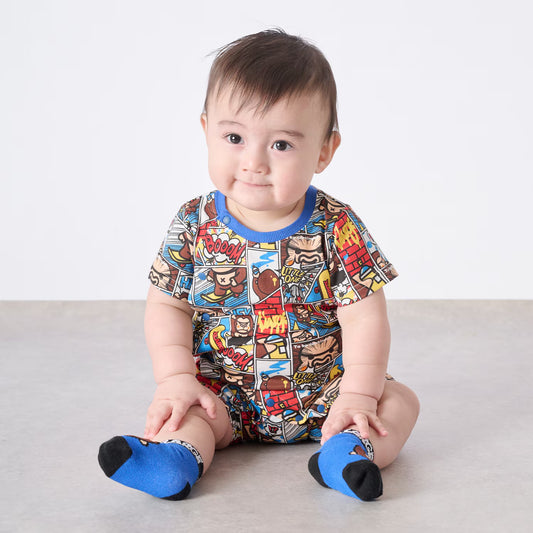 日本童裝 XLARGE KIDS 漫畫猩猩連衣 70-80cm 男童款 夏季 Jumpsuit