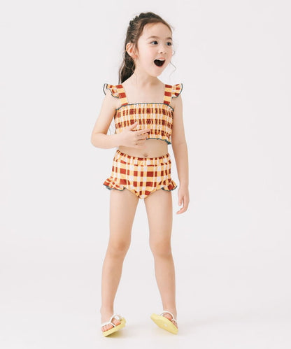B:MING by BEAMS UV-Protective Two-Piece Swimsuit Set (110-130cm) for Girls: Summer Swimsuit Special 