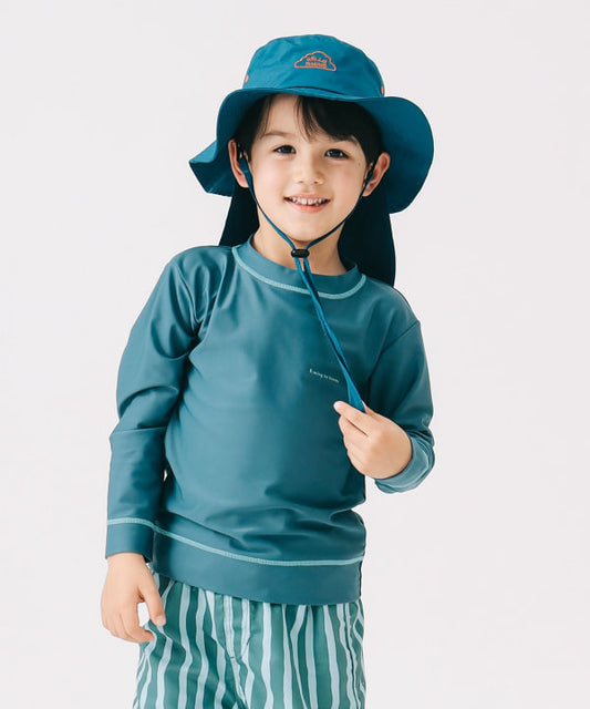 B:MING by BEAMS UV-Protective Long-Sleeve Swimsuit (110-130cm) for Boys: Summer Swimsuit Special 
