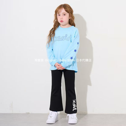 Japanese children's clothing X-girl Stages flared pants 80-140cm girls summer PANTS 