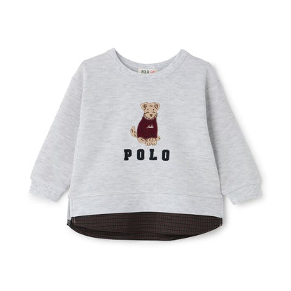 日本童裝 pe#main x【POLO BCS】假兩件衛衣 80-130cm 男童款 秋季 TOPS