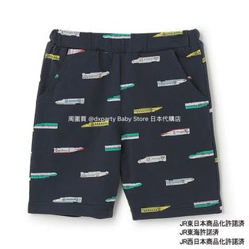Japanese children's clothing pe#main x Shinkansen full print shorts 80-130cm boys' summer PANTS Railway Series 