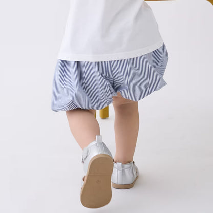 日本童裝 pe#main 泡泡繡花短褲 80-130cm 女童款 夏季 PANTS