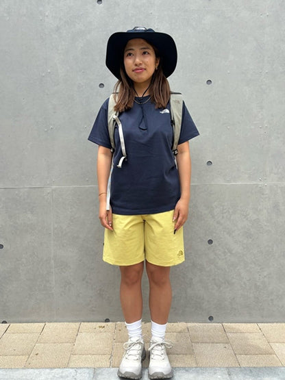 Japanese children's clothing TNF sweat-absorbing quick-drying static care parent-child wear square scarf logo print top S-XL adult summer TOPS 