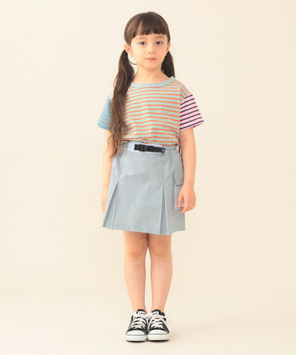 日本童裝 BEAMS mini 工裝百摺短裙 90-140cm 女童款 夏季 SKIRTS