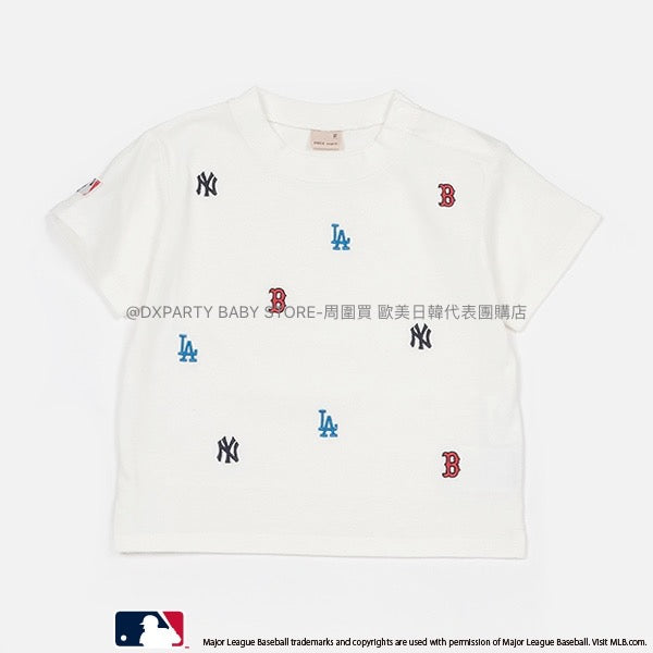 日本童裝 pe#main x MLB 刺繡Logo上衣 80-130cm 男童款/女童款 夏季 TOPS