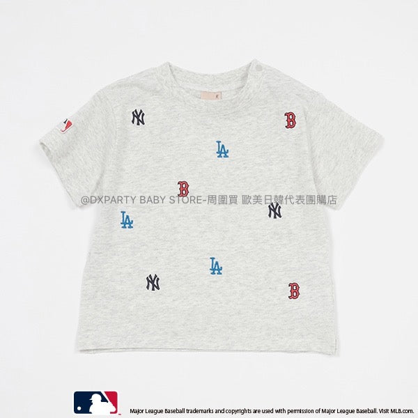 日本童裝 pe#main x MLB 刺繡Logo上衣 80-130cm 男童款/女童款 夏季 TOPS