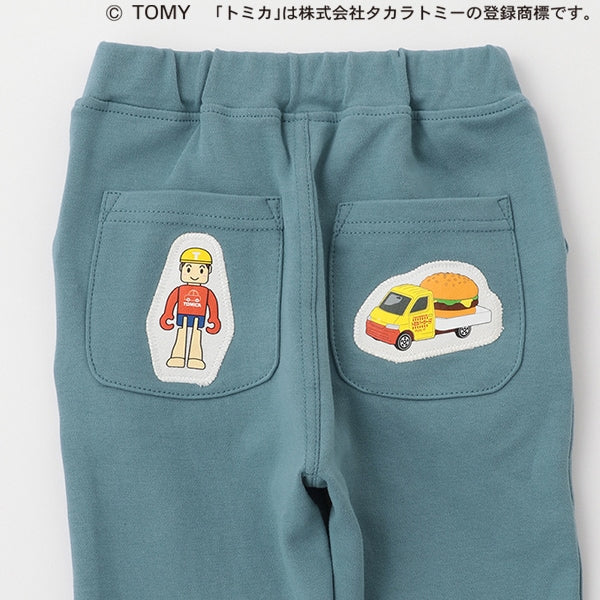 日本童裝 pe#main x TOMICA 可愛貼布長褲 80-110cm 男童款 春季 PANTS