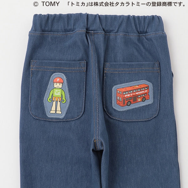 日本童裝 pe#main x TOMICA 可愛貼布長褲 80-110cm 男童款 春季 PANTS