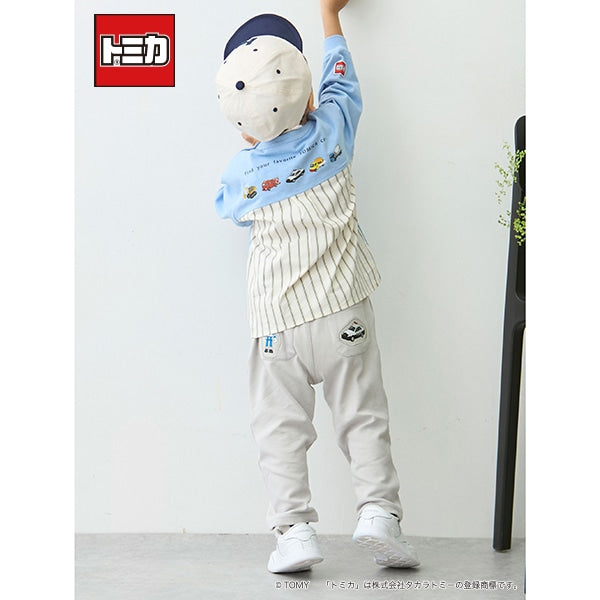 日本童裝 pe#main x TOMICA 可愛貼布長褲 80-110cm 男童款 春季 PANTS