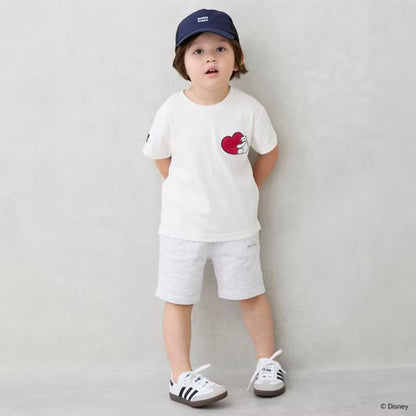 Japanese children's clothing pe#main x Disney casual shorts 80-130cm boys' summer PANTS 