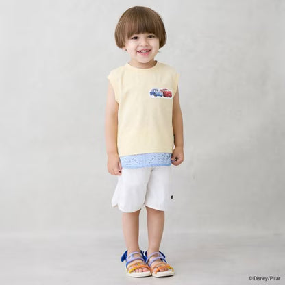 Japanese children's clothing pe#main x Disney contact cold two-piece vest 80-110cm boys' summer TOPS 