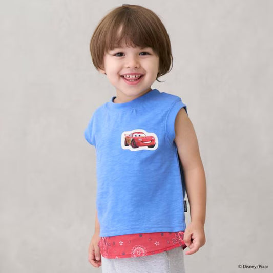 Japanese children's clothing pe#main x Disney contact cold two-piece vest 80-110cm boys' summer TOPS 