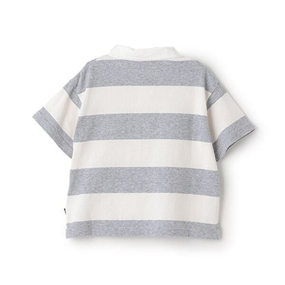 Japanese children's clothing pe#main x Disney striped polo top 80-130cm boys' summer TOPS 