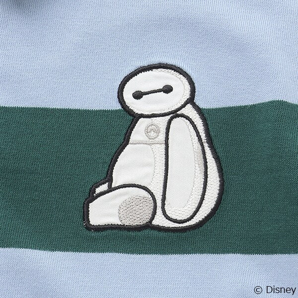 Japanese children's clothing pe#main x Disney striped polo top 80-130cm boys' summer TOPS 