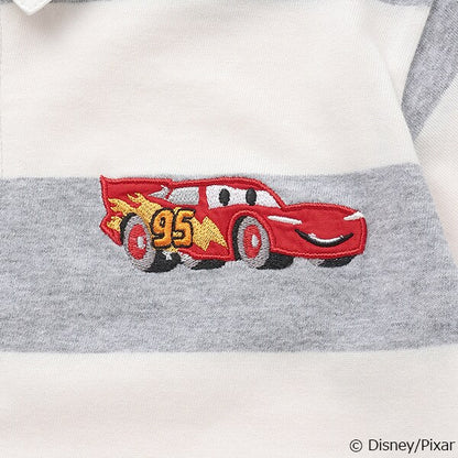 Japanese children's clothing pe#main x Disney striped polo top 80-130cm boys' summer TOPS 