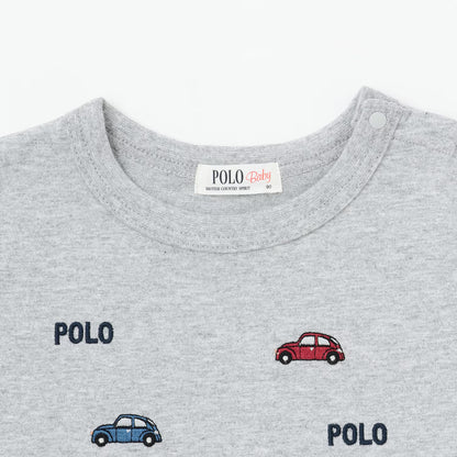 日本童裝 pe#main x POLO 刺繡圖案上衣 80-130cm 男童款 秋季 TOPS