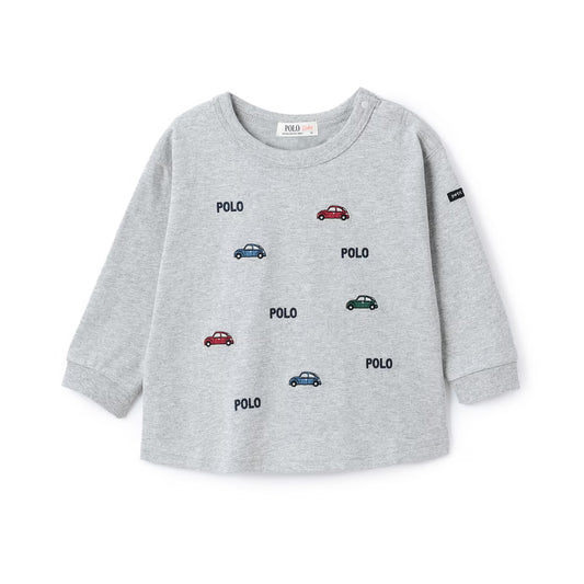 日本童裝 pe#main x POLO 刺繡圖案上衣 80-130cm 男童款 秋季 TOPS