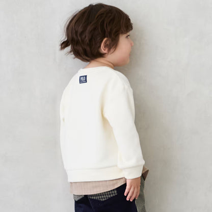 日本童裝 pe#main x POLO 拼接上衣 80-130cm 男童款 秋季 TOPS