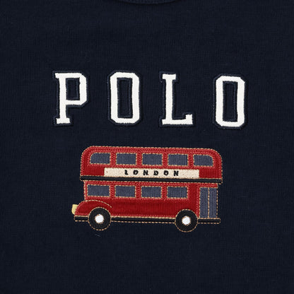 日本童裝 pe#main x POLO 拼接上衣 80-130cm 男童款 秋季 TOPS