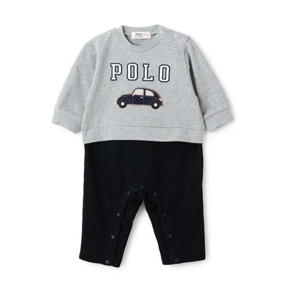 日本童裝 pe#main x POLO 連衣 70-80cm 男童款 初生嬰兒 秋季 Jumpsuit