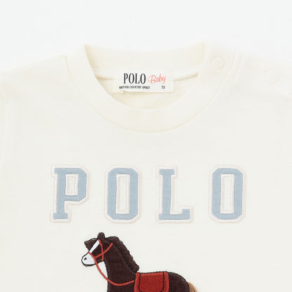 日本童裝 pe#main x POLO 連衣 70-80cm 男童款 初生嬰兒 秋季 Jumpsuit