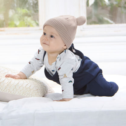 日本童裝 pe#main x POLO 連衣兩件套裝 70-80cm 男童款 初生嬰兒 秋季 Jumpsuit